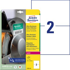 Folienetiketten Zweckform L7916-10 ultra-resistent