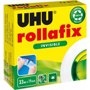 Produktbild für Klebeband UHU 36310 rollafix invisible, 19mm x 33m