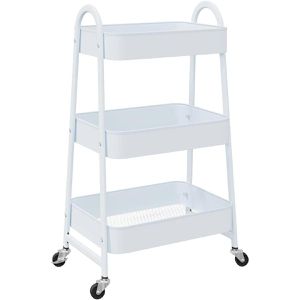 Küchenwagen vidaXL 4012382, weiß