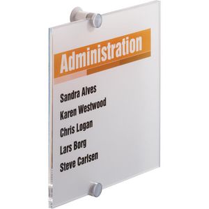 Türschild Durable 4824-19 Crystal Sign transparent