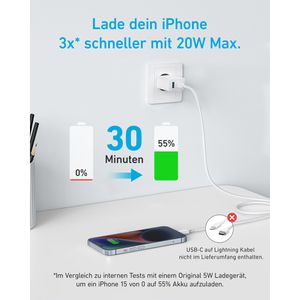 Produktbild für USB-Ladegerät Anker 312, 20 Watt