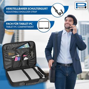 Produktbild für Laptoptasche Pedea Trendline Starterset, schwarz