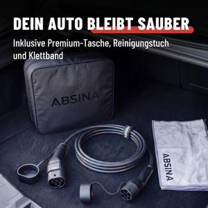 Produktbild für Elektroauto-Ladekabel Absina Mode 3, IP65, 5 m