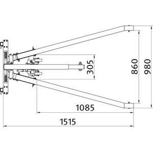 Produktbild für Werkstattkran Unicraft WK 1003 LP, Motorkran