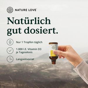 Produktbild für Vitamin-D Nature-Love 30 ml, für 1700 Tropfen