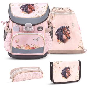 Schulranzen Belmil Mini-Fit, Horse Chestnut, 4-teilig