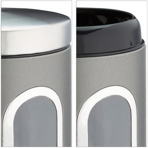 Produktbild für Kaffeedose Relaxdays 10027647, aus Metall
