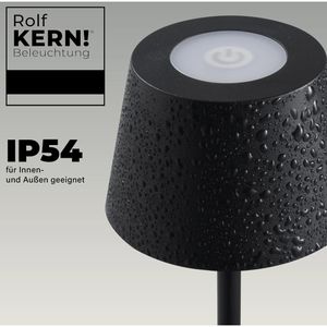 Produktbild für Tischlampe Rolf-Kern Club Nano, schwarz, LED, warmweiß