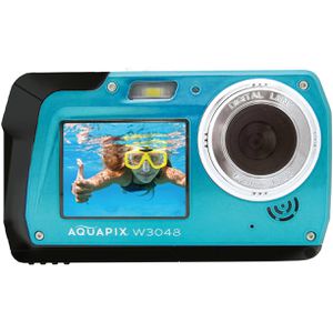 Produktbild für Kompaktkamera Aquapix W3048 Edge Iceblue, mit 3 Zoll Display