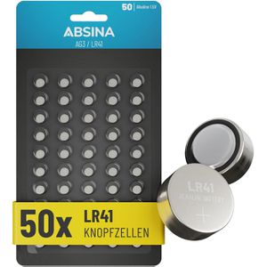 Produktbild für Knopfzelle Absina LR41 / LR736 / AG3