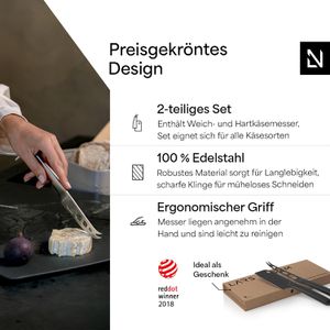 Produktbild für Käsemesser LARS-NYSØM Nedskaering Carbon Black