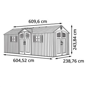 Produktbild für Geräteschuppen Lifetime Makro, LG60127, 14,86 m²