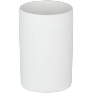 Produktbild für Zahnputzbecher Wenko Polaris, weiß, aus Keramik