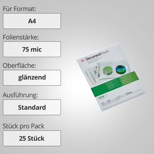 Produktbild für Laminierfolien GBC 3740489, DIN A4