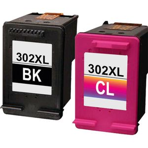kompatibel für HP 302XL F6U68AE – + color Druckerpatronen EDD-545 + Böttcher F6U67AE, AG Edding schwarz