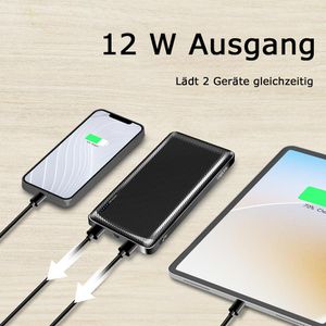 Produktbild für Powerbank LogiLink PA0316W weiß, 10000mAh