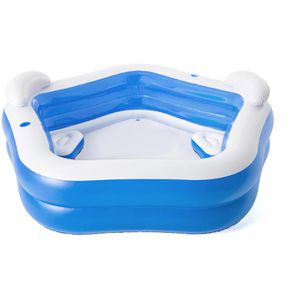 Produktbild für Aufstellpool Bestway 54153 Backyard Oasis blau, oval