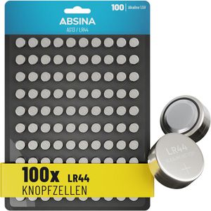 Knopfzelle Absina LR44 / LR1154 / AG13