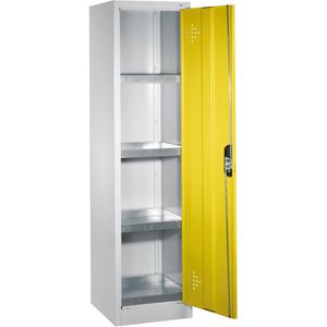 Umweltschrank CP-Möbel 8901-315, lichtgrau / gelb