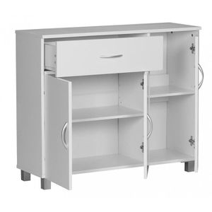 Produktbild für Sideboard Wohnling Jarry WL1.334, aus Holz, weiß
