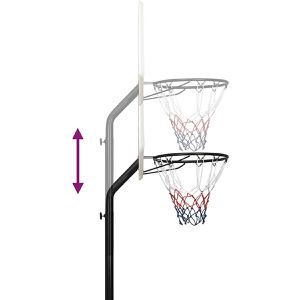 Produktbild für Basketballkorb vidaXL 93652, weiß, indoor &amp; outdoor