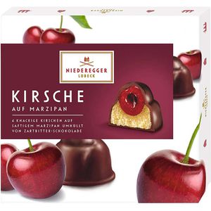 Marzipan Niederegger Kirsche auf Marzipan, Pralines, 6 Stück