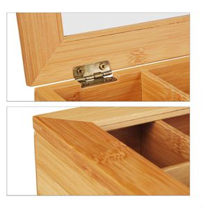 Produktbild für Teebox Relaxdays 10027481, für Teebeutel, natur, aus Bambus