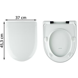 Produktbild für WC-Sitz Geberit Renova EasyMount 573015000, D-Form, Duroplast