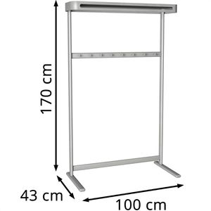 Produktbild für Garderobenständer Kerkmann Sevilla 6186, silber
