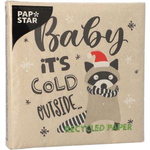 Produktbild für Servietten Papstar 89363 Its cold outside