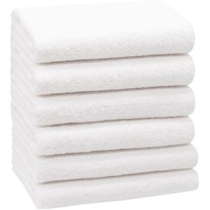 Handtuch Zollner Grado, weiß, 50 x 100 cm