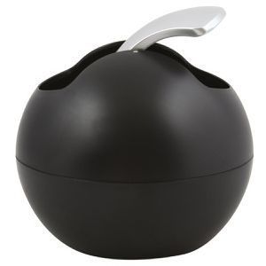 Produktbild für Mülleimer Spirella Bowl, 10.20371, schwarz matt