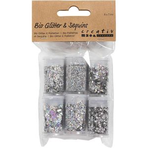 Produktbild für Glitzer Creativ-Company Bio Sparkles &amp; Pailletten, silber