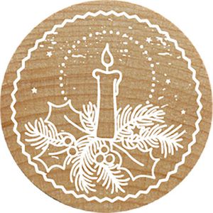 Produktbild für Motivstempel Colop Woodies Kerze, aus Holz