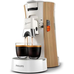 Philips Kaffeepadmaschine Senseo Select CSA240/05, 1450 Watt, 0,9 Liter, weiß / beige