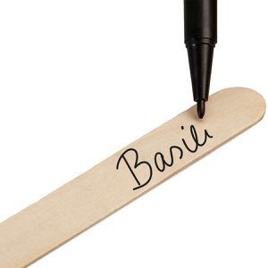 Produktbild für Pflanzenschilder OwnGrown Stecketiketten-Set, braun, Holz