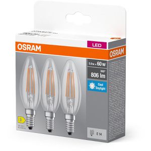 Produktbild für LED-Lampe OSRAM Classic B Filament, E14