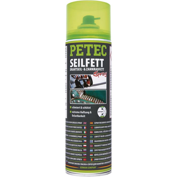 PETEC Mehrzweckfett 71650 Drahtseil- & Zahnradfett, Seilfett Spray