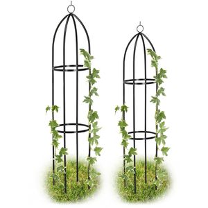 Produktbild für Rankgitter Relaxdays 10026098, schwarz, freistehend