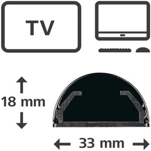 Produktbild für Kabelkanal Hama 220990 schwarz