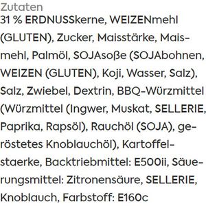 Produktbild für Erdnüsse KoRo BBQ mit knusprigem Teigmantel