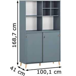 Produktbild für Kombischrank Möbelpartner Serie 500, fjord