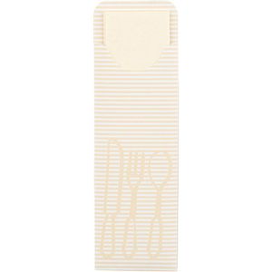 Produktbild für Bestecktaschen Papstar 81014, creme