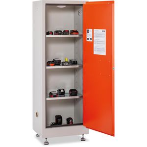 Akku-Lagerschrank CEMO FMplus L, 11653, mit 3 Fachböden