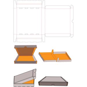 Produktbild für Pizzakarton Papstar pure 84695, 60 x 40 cm