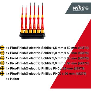 Produktbild für Schraubendreher Wiha PicoFinish electric, Set