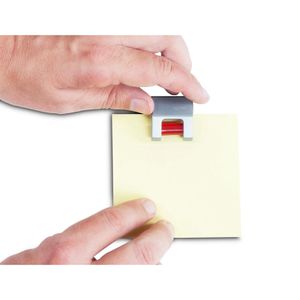 Produktbild für Planhalter-Rollenclips Maul Hebel 6241094, silber