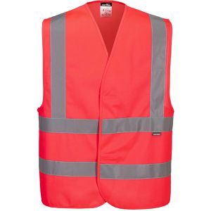 Produktbild für Warnweste Portwest Vest-Port C470, rot