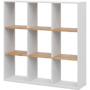 Bücherregal Vicco Nove, weiß / eiche