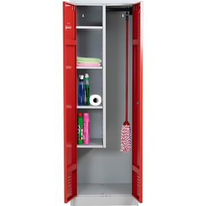 Mehrzweckschrank G-Office CLC/HD.1860, abschließbar, rot